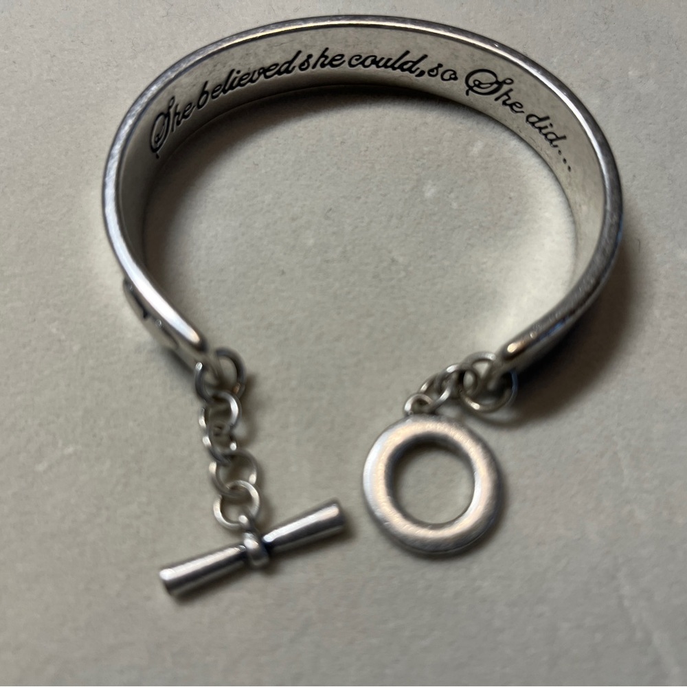 “She believed she could so she did” Bracelet